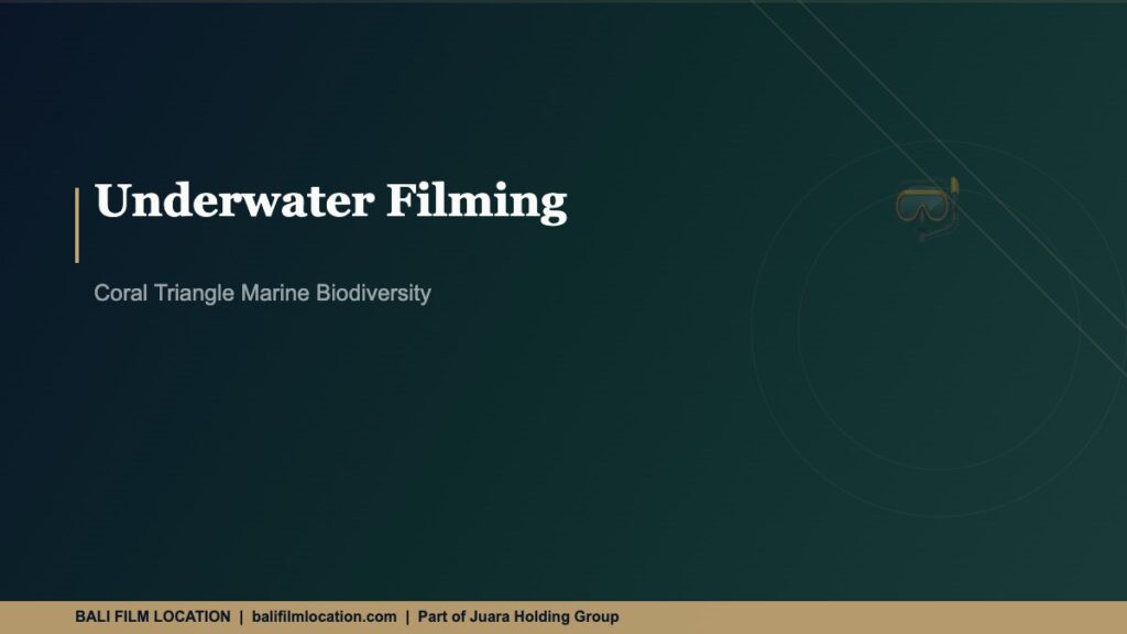 Underwater Filming Bali - BaliFilmLocation.com