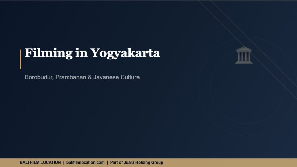 Filming in Yogyakarta - BaliFilmLocation.com