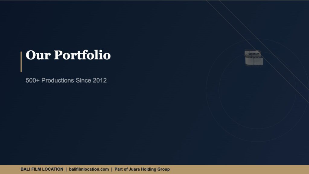 Our Portfolio - BaliFilmLocation.com